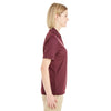 Core 365 Women's Burgundy Pilot Textured Ottoman Polo