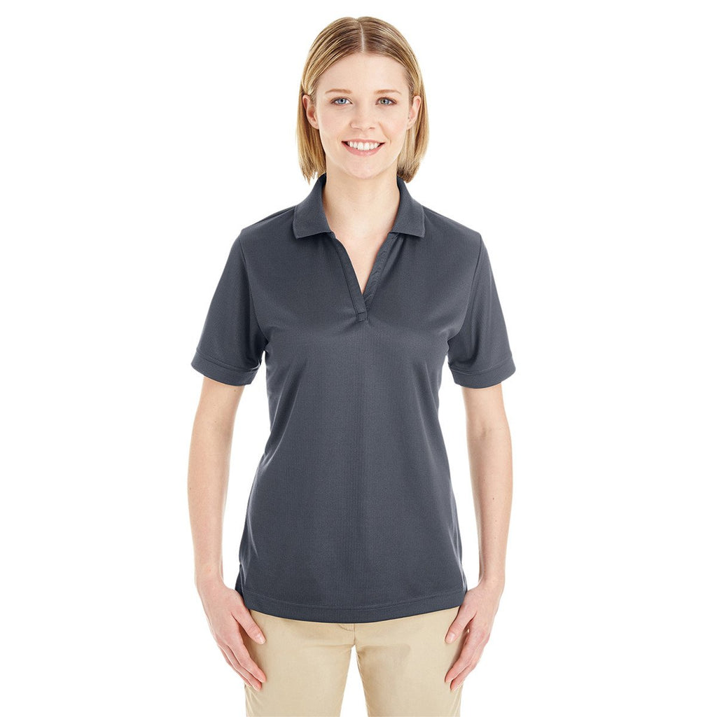 Core 365 Women's Carbon Pilot Textured Ottoman Polo