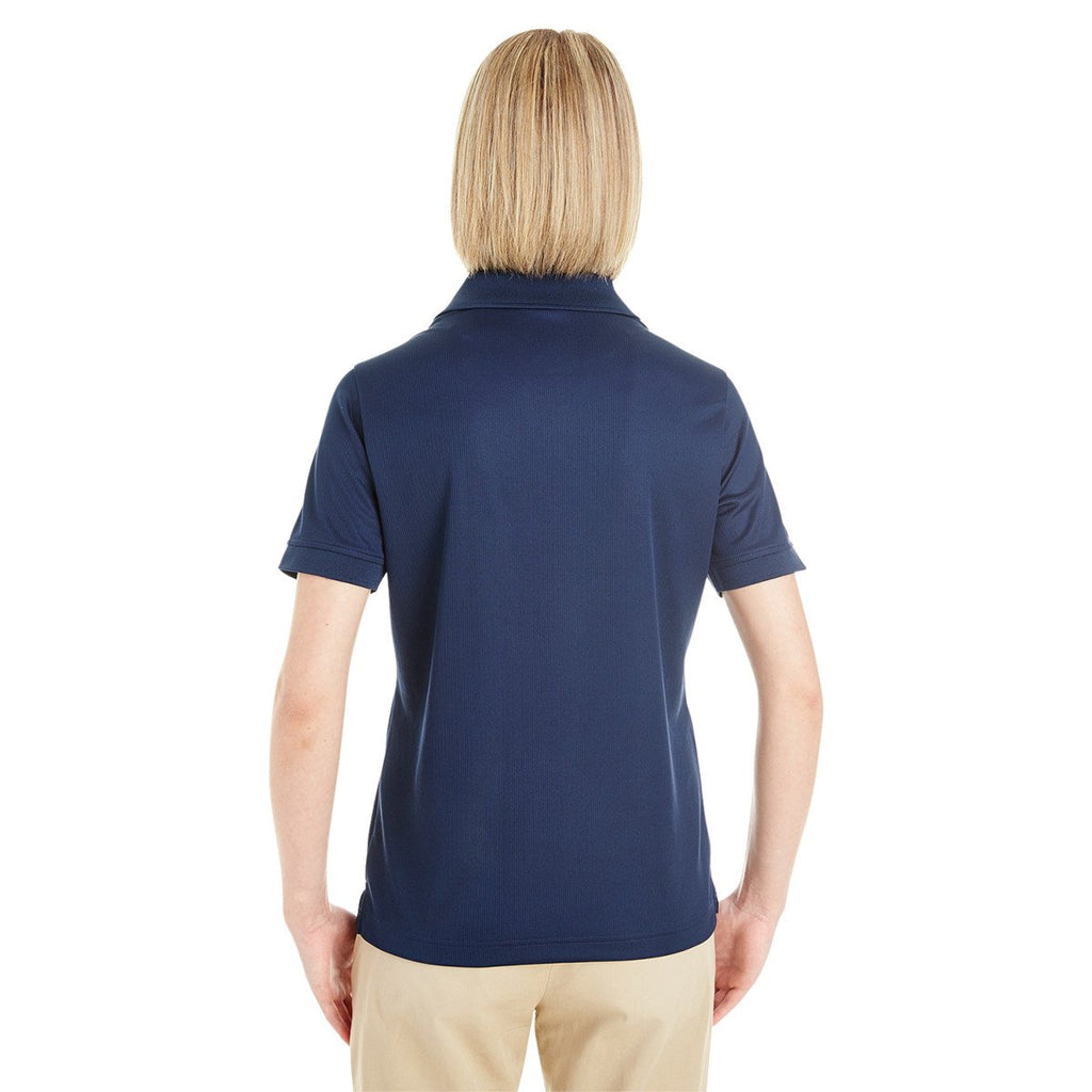 Core 365 Women's Classic Navy Pilot Textured Ottoman Polo