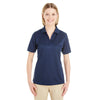 Core 365 Women's Classic Navy Pilot Textured Ottoman Polo