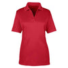 Core 365 Women's Classic Red Pilot Textured Ottoman Polo