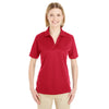 Core 365 Women's Classic Red Pilot Textured Ottoman Polo