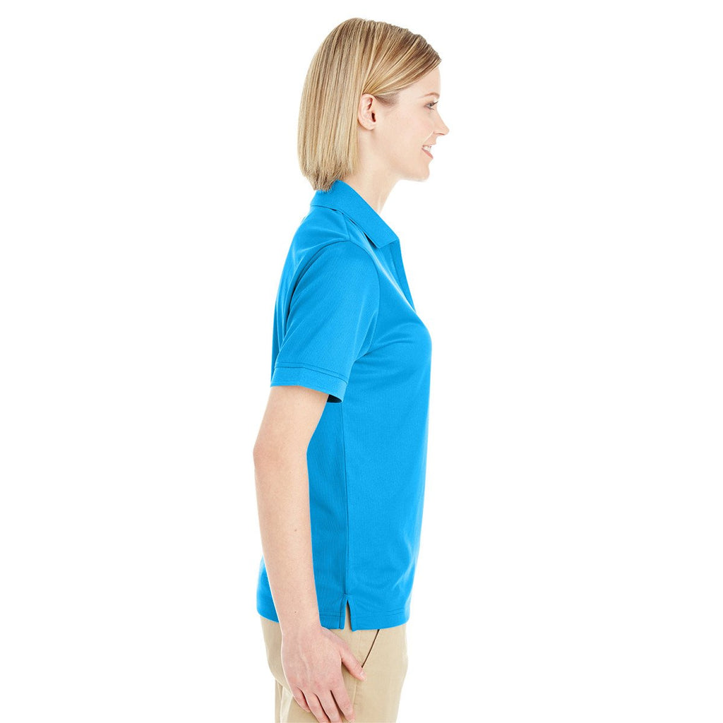 Core 365 Women's Electric Blue Pilot Textured Ottoman Polo