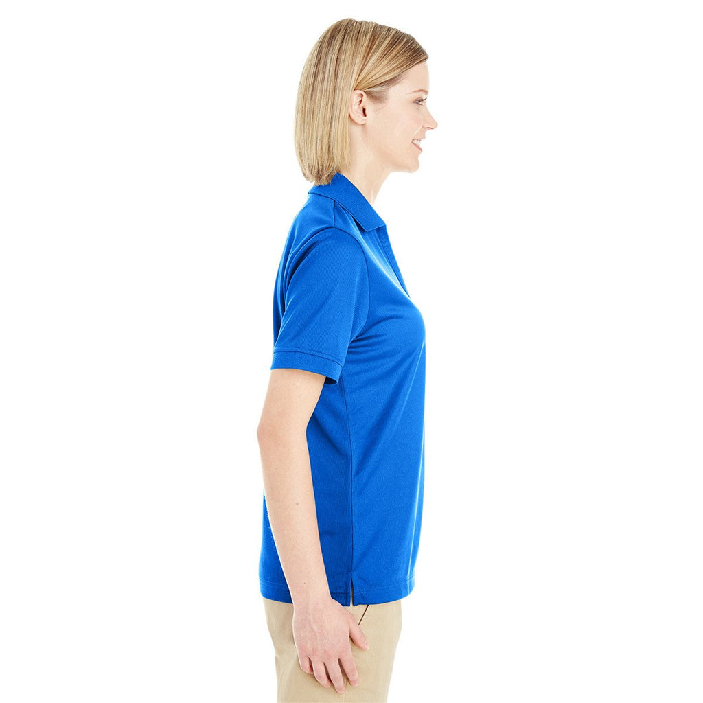 Core 365 Women's True Royal Pilot Textured Ottoman Polo