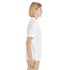 Core 365 Women's White Pilot Textured Ottoman Polo