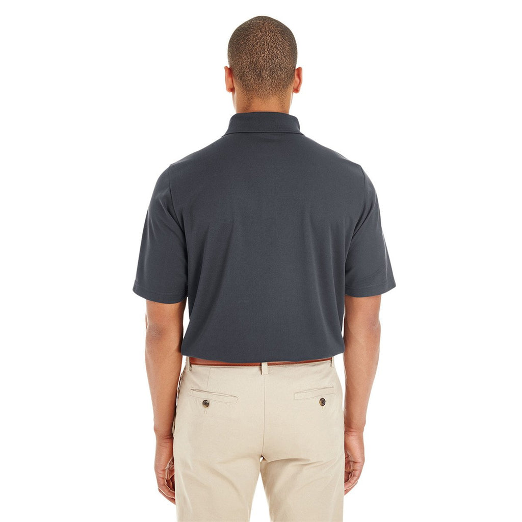 Core 365 Men's Classic Red/Carbon Balance Colorblock Performance Pique Polo