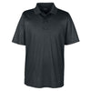 Core 365 Men's Black/Carbon Express Microstripe Performance Pique Polo