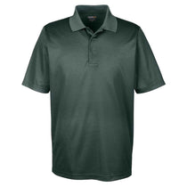 Core 365 Men's Forest/Carbon Express Microstripe Performance Pique Polo