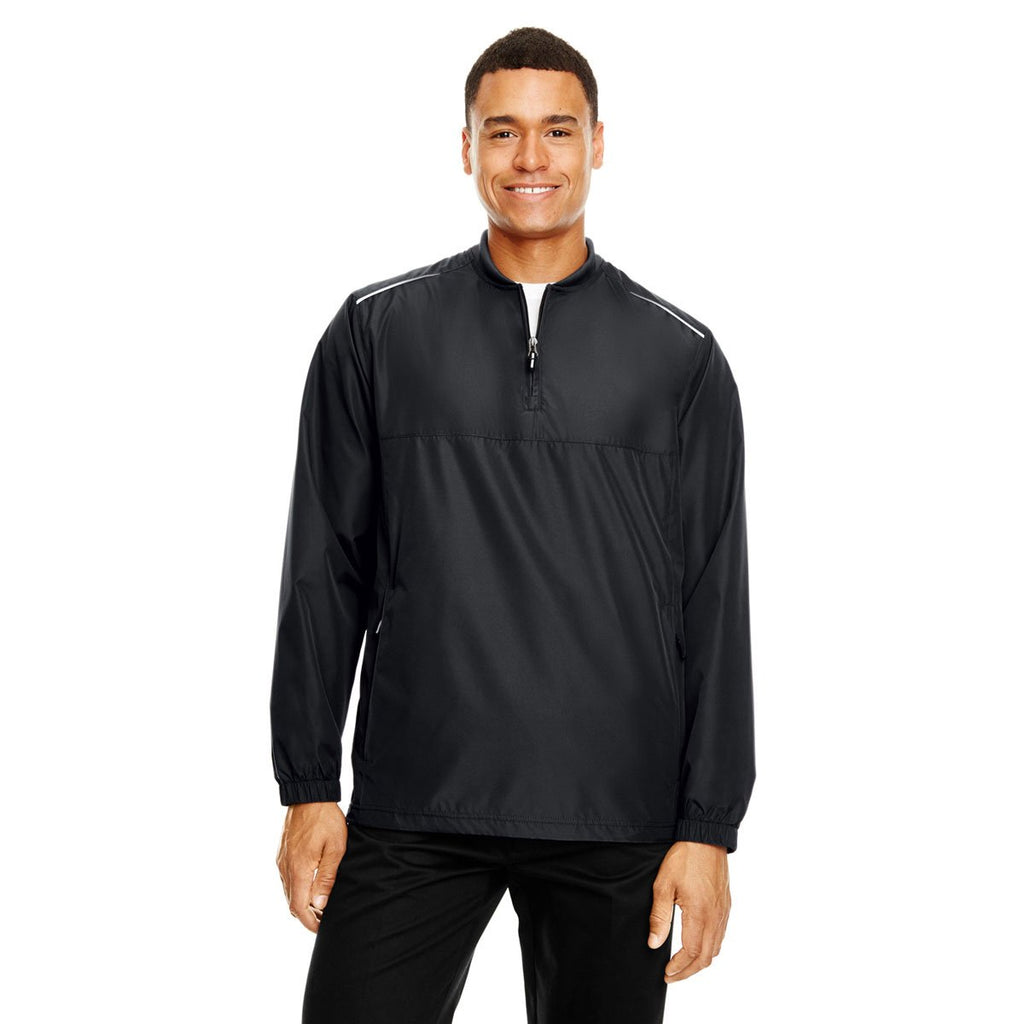 Core 365 Men's Black/Carbon Techno Lite Quarter-Zip