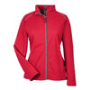 Core 365 Women's Classic Red Techno Lite Three-Layer Knit Tech Shell