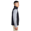 Core 365 Men's Black Techno Lite Three-Layer Knit Tech Quarter Zip Vest