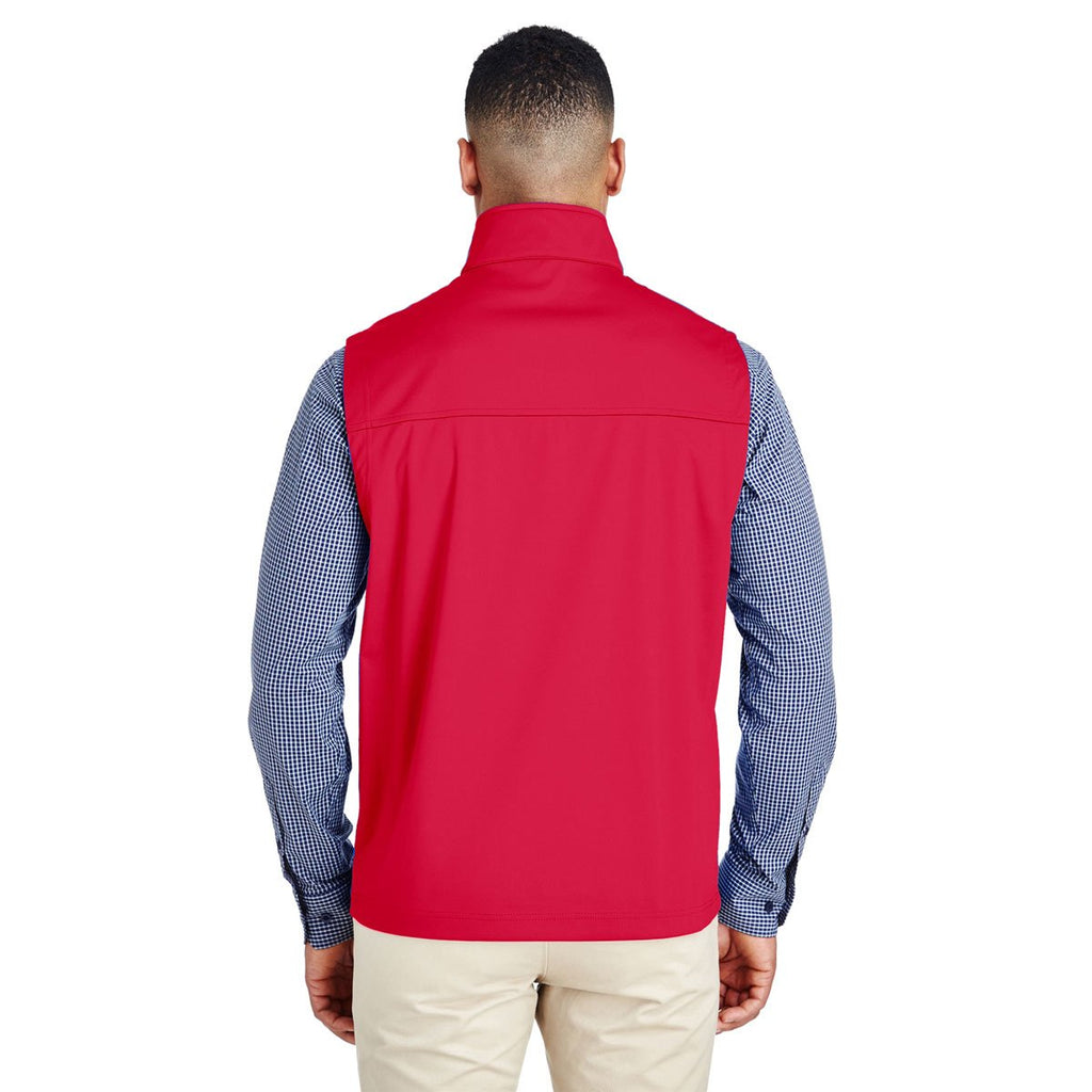 Core 365 Men's Classic Red Techno Lite Three-Layer Knit Tech Quarter Zip Vest