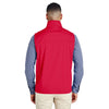 Core 365 Men's Classic Red Techno Lite Three-Layer Knit Tech Quarter Zip Vest