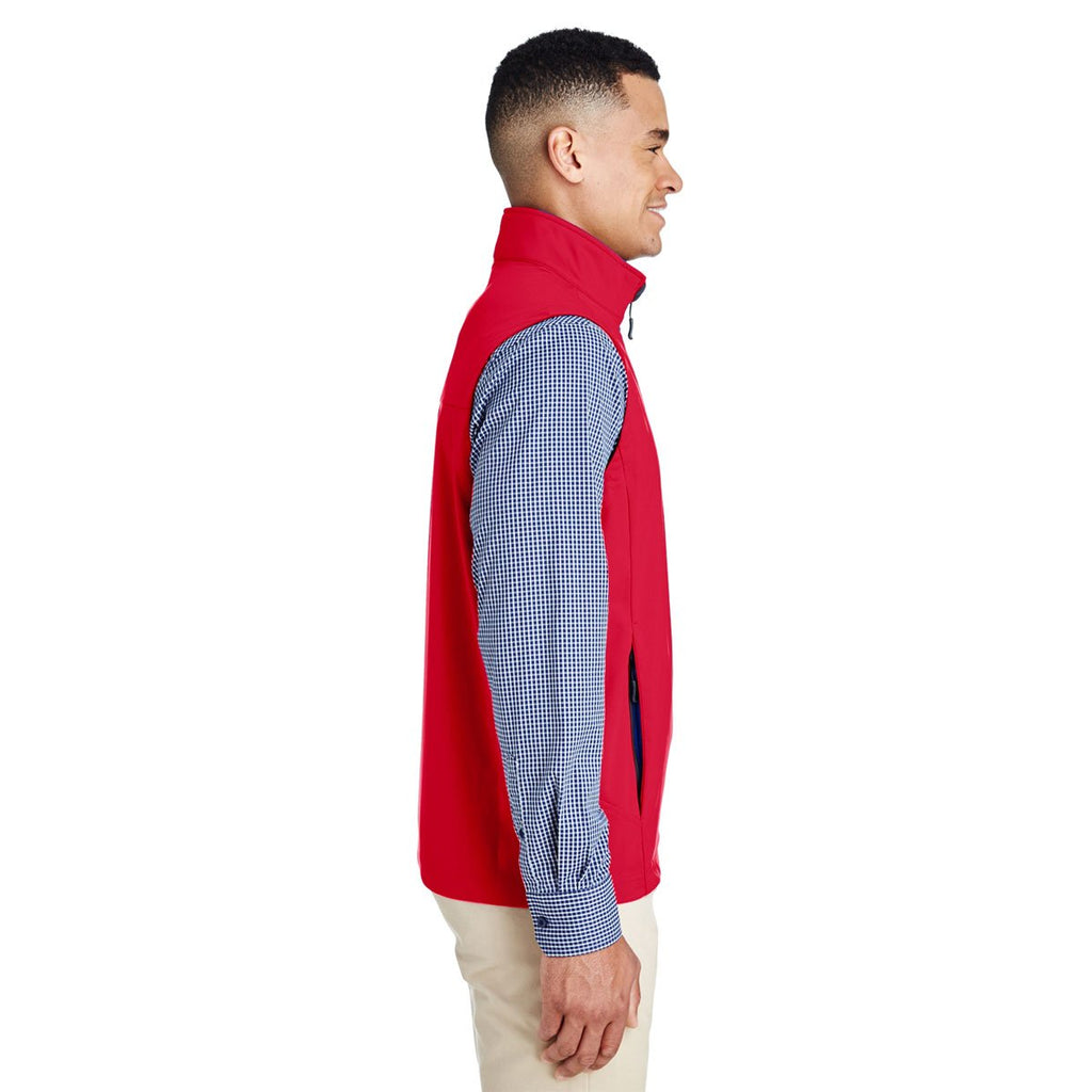 Core 365 Men's Classic Red Techno Lite Three-Layer Knit Tech Quarter Zip Vest