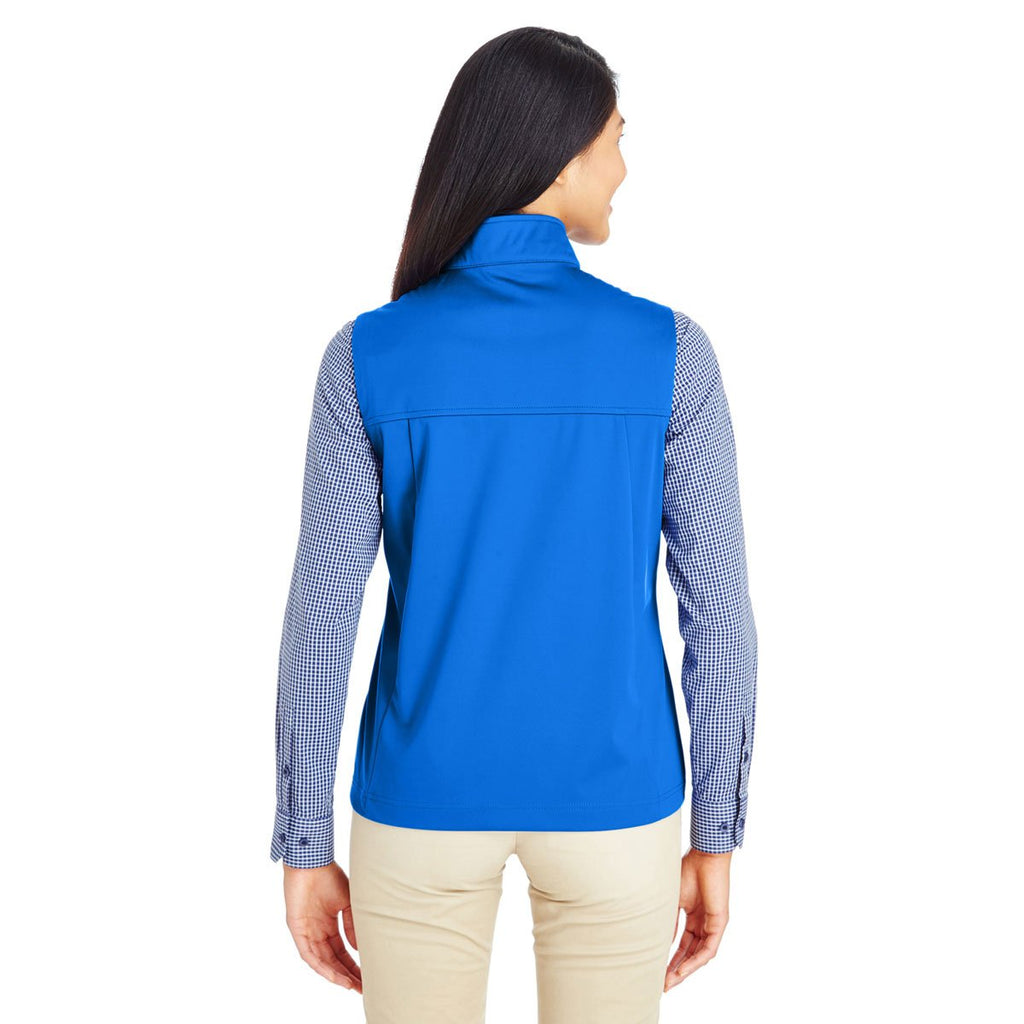 Core 365 Women's True Royal Techno Lite Three-Layer Knit Tech Quarter Zip Vest