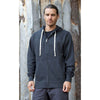 Landway Men's Heather Navy Westpoint Full Zip Cotton Sweatshirt