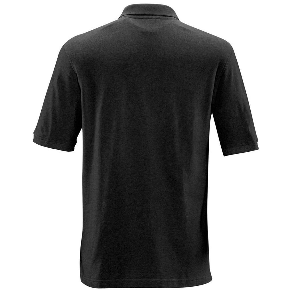 Stormtech Men's Black Omega Cotton Polo