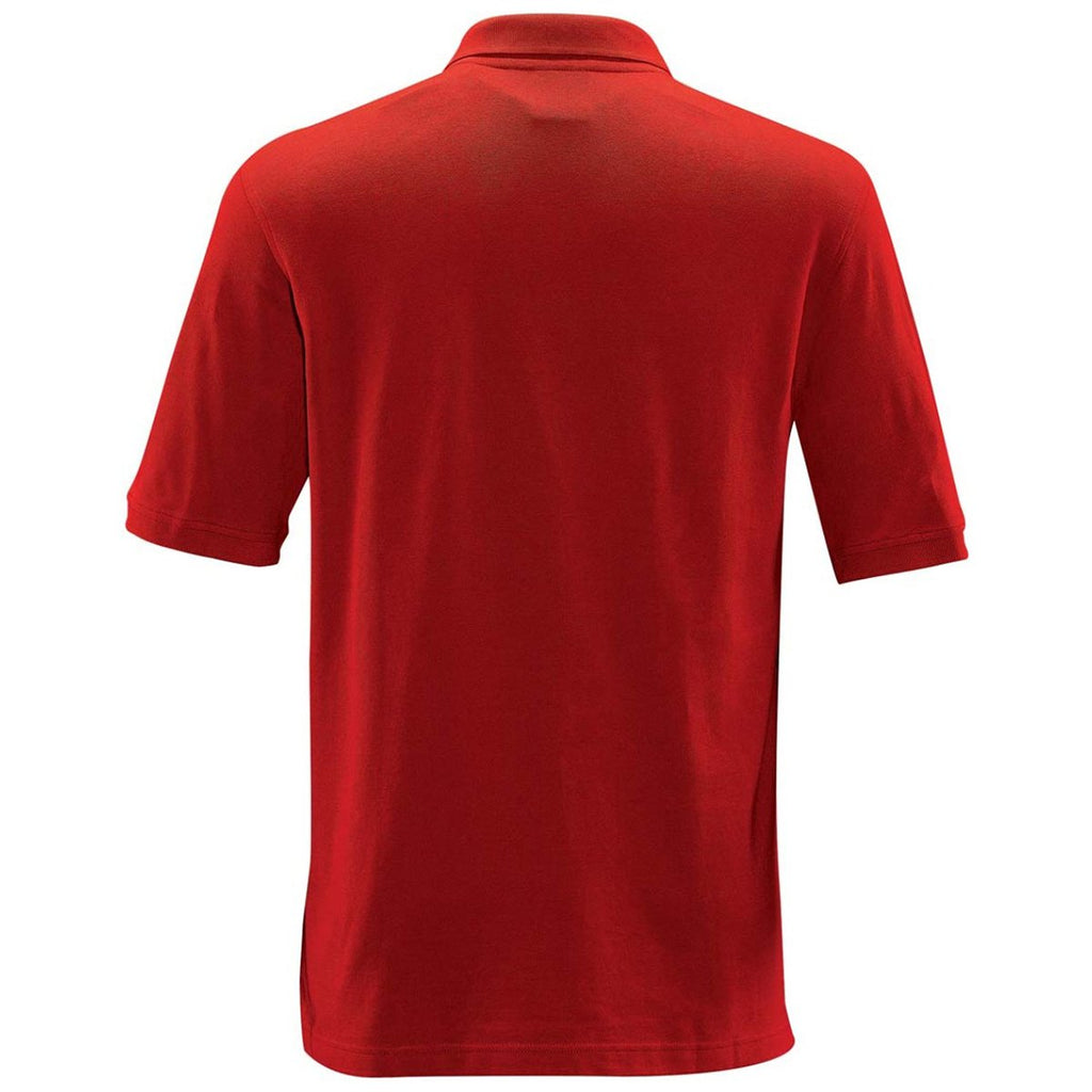 Stormtech Men's Bright Red Omega Cotton Polo