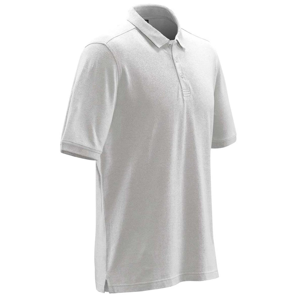 Stormtech Men's White Omega Cotton Polo