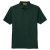 Cornerstone Men's Dark Green Industrial Pique Polo