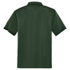 CornerStone Men's Dark Green/Black Select Snag-Proof Tipped Pocket Polo