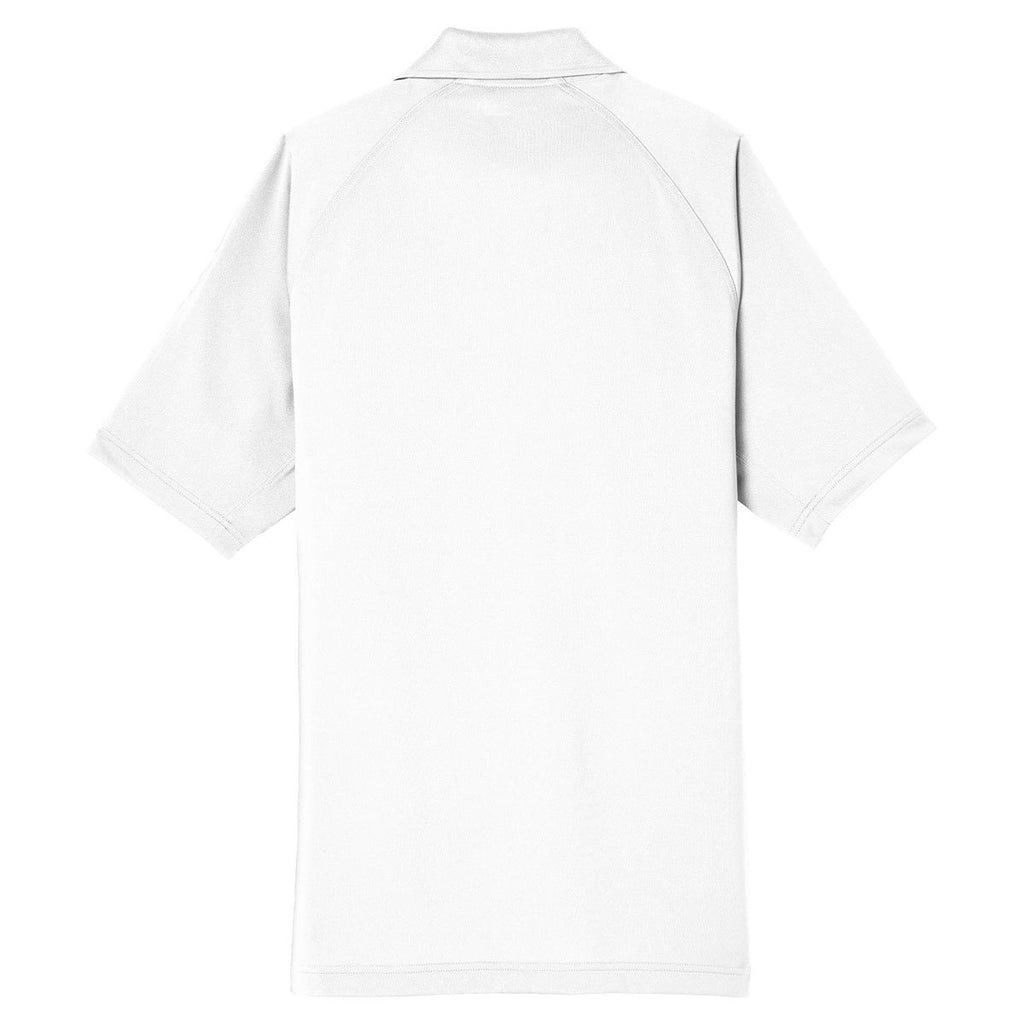 CornerStone Men's White Select Lightweight Snag-Proof Tactical Polo