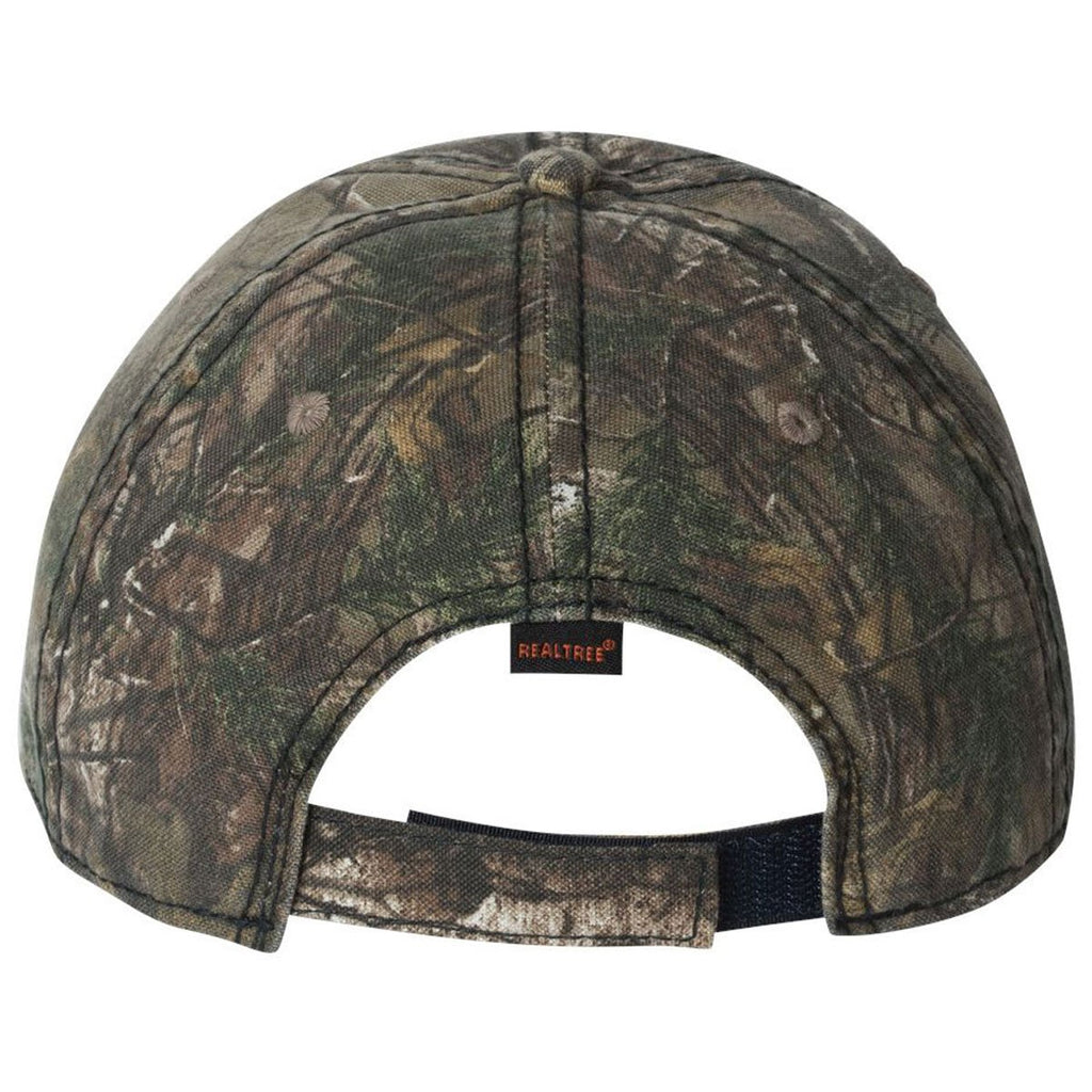 Outdoor Cap Realtree Xtra Camo Cap with American Flag Undervisor