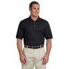 Devon & Jones Men's Black Pima Pique Short-Sleeve Polo