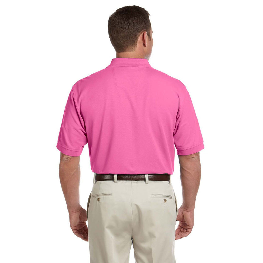 Devon & Jones Men's Charity Pink Pima Pique Short-Sleeve Polo