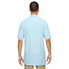 Devon & Jones Men's Crystal Blue Pima Pique Short-Sleeve Polo