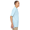 Devon & Jones Men's Crystal Blue Pima Pique Short-Sleeve Polo
