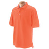 Devon & Jones Men's Deep Orange Pima Pique Short-Sleeve Polo