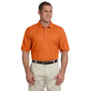 Devon & Jones Men's Deep Orange Pima Pique Short-Sleeve Polo