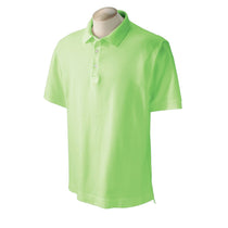 Devon & Jones Men's Lime Pima Pique Short-Sleeve Polo