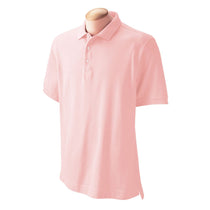 Devon & Jones Men's Pink Pima Pique Short-Sleeve Polo