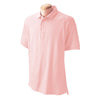 Devon & Jones Men's Pink Pima Pique Short-Sleeve Polo