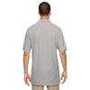 Devon & Jones Men's Silver Pima Pique Short-Sleeve Polo