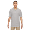 Devon & Jones Men's Silver Pima Pique Short-Sleeve Polo