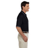 Devon & Jones Men's Black/White Pima Pique Short-Sleeve Tipped Polo