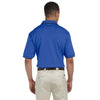 Devon & Jones Men's French Blue/Navy Tipped Perfect Pima Interlock Polo