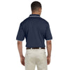 Devon & Jones Men's Navy/White Tipped Perfect Pima Interlock Polo