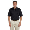 Devon & Jones Men's Black Solid Perfect Pima Interlock Polo