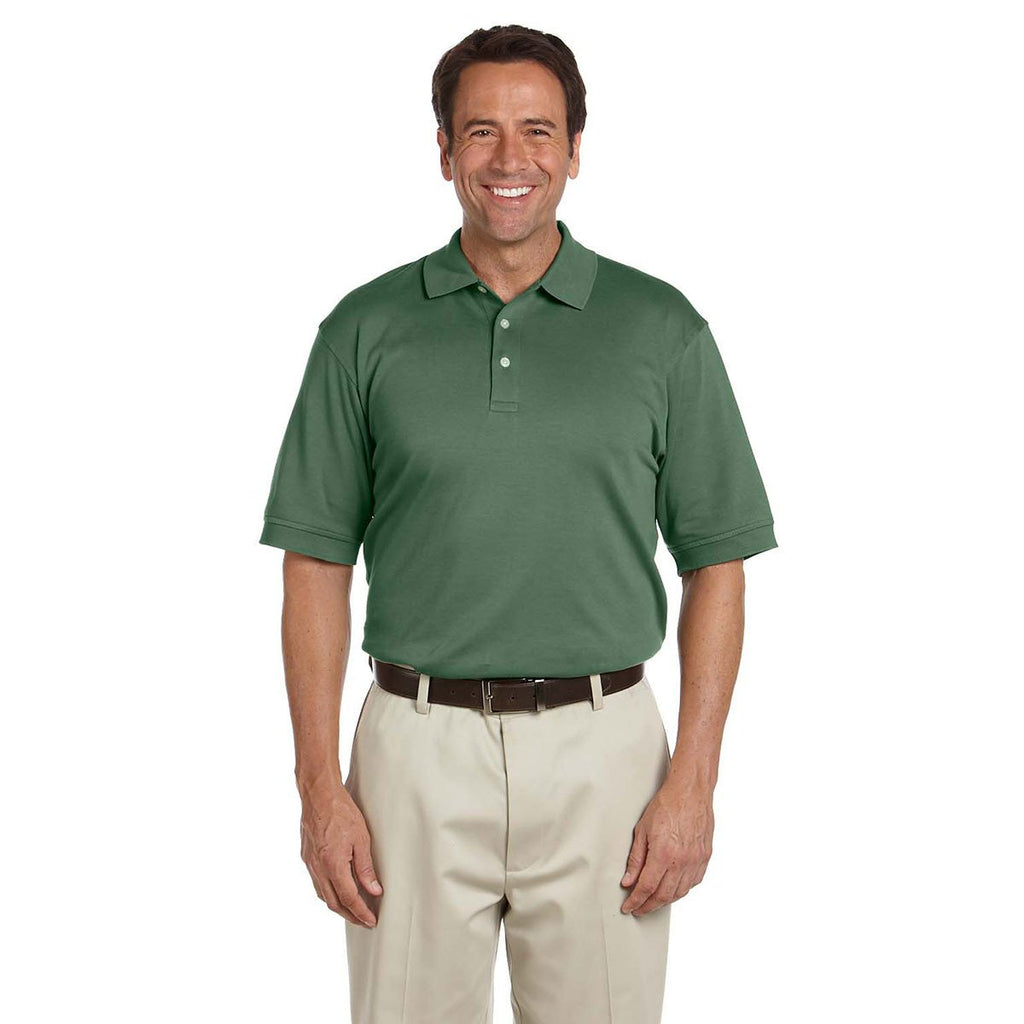 Devon & Jones Men's Dill Solid Perfect Pima Interlock Polo