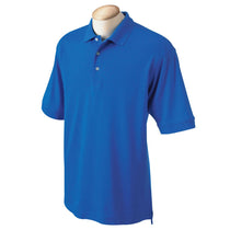 Devon & Jones Men's French Blue Solid Perfect Pima Interlock Polo
