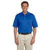 Devon & Jones Men's French Blue Solid Perfect Pima Interlock Polo