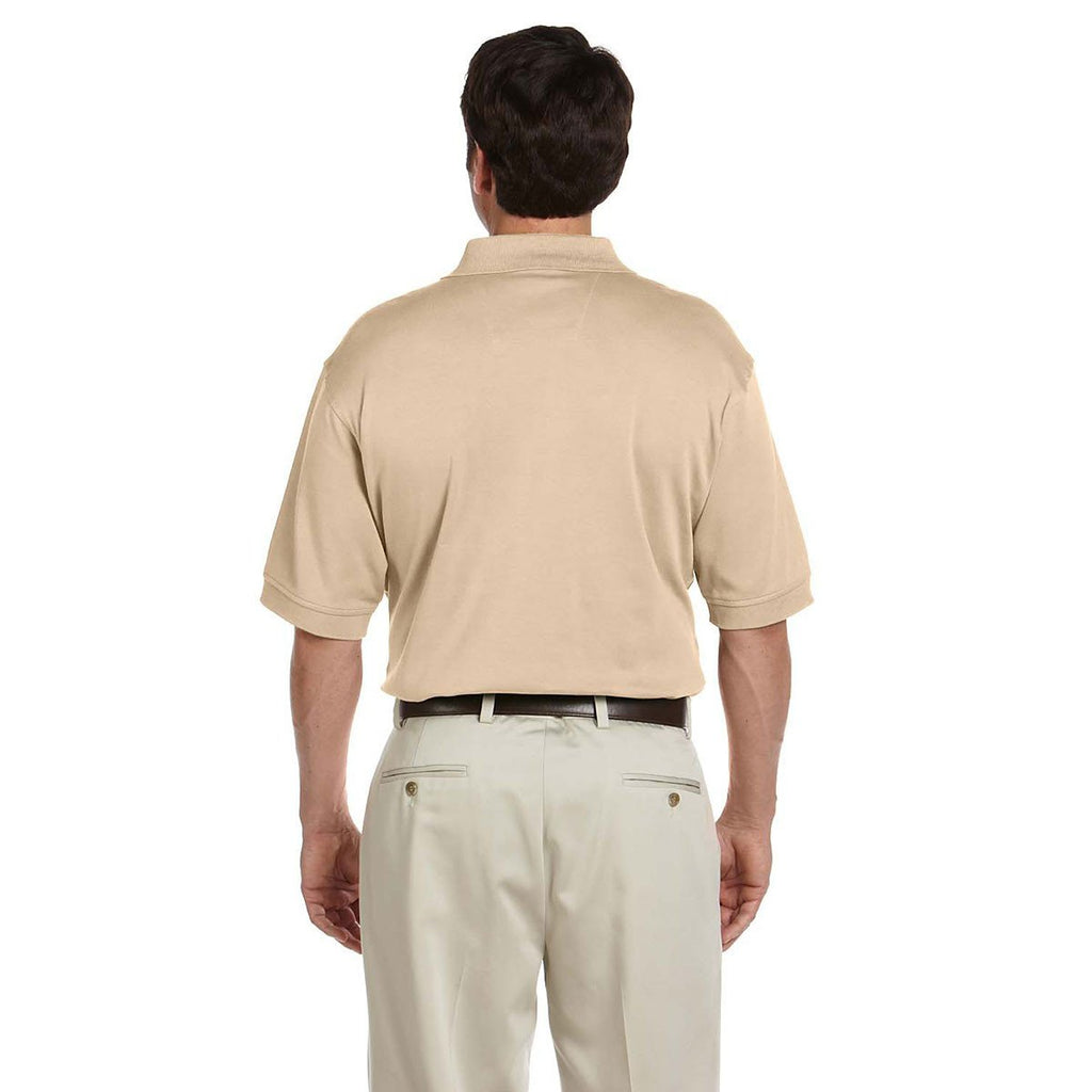 Devon & Jones Men's Stone Solid Perfect Pima Interlock Polo