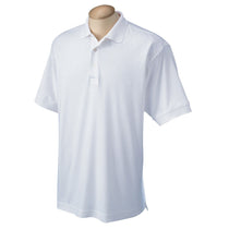 Devon & Jones Men's White Solid Perfect Pima Interlock Polo