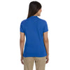 Devon & Jones Women's French Blue Solid Perfect Pima Interlock Polo