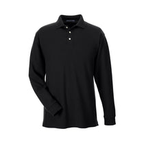 Devon & Jones Men's Black Drytec 20 Performance Long-Sleeve Polo
