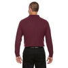 Devon & Jones Men's Burgundy Drytec 20 Performance Long-Sleeve Polo